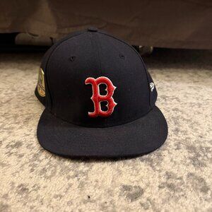 Boston Red Sox New Era 59FIFTY 2018 World Series Patch ONFIELD Hat 7 7/8